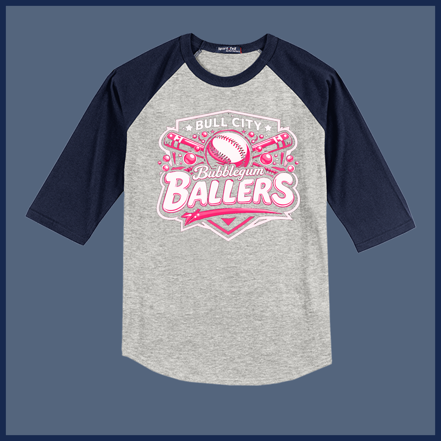 Adult Bubblegum Ballers Fan Raglan Jersey
