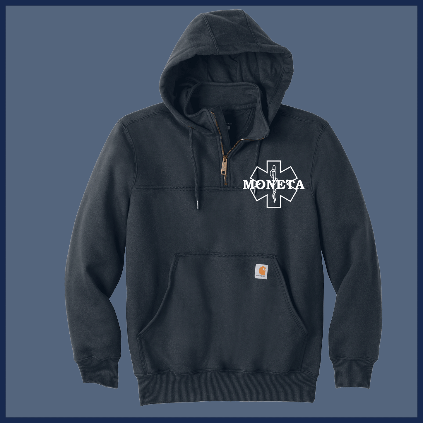 Moneta Rescue Carhartt Zip Mock Sweatshirt