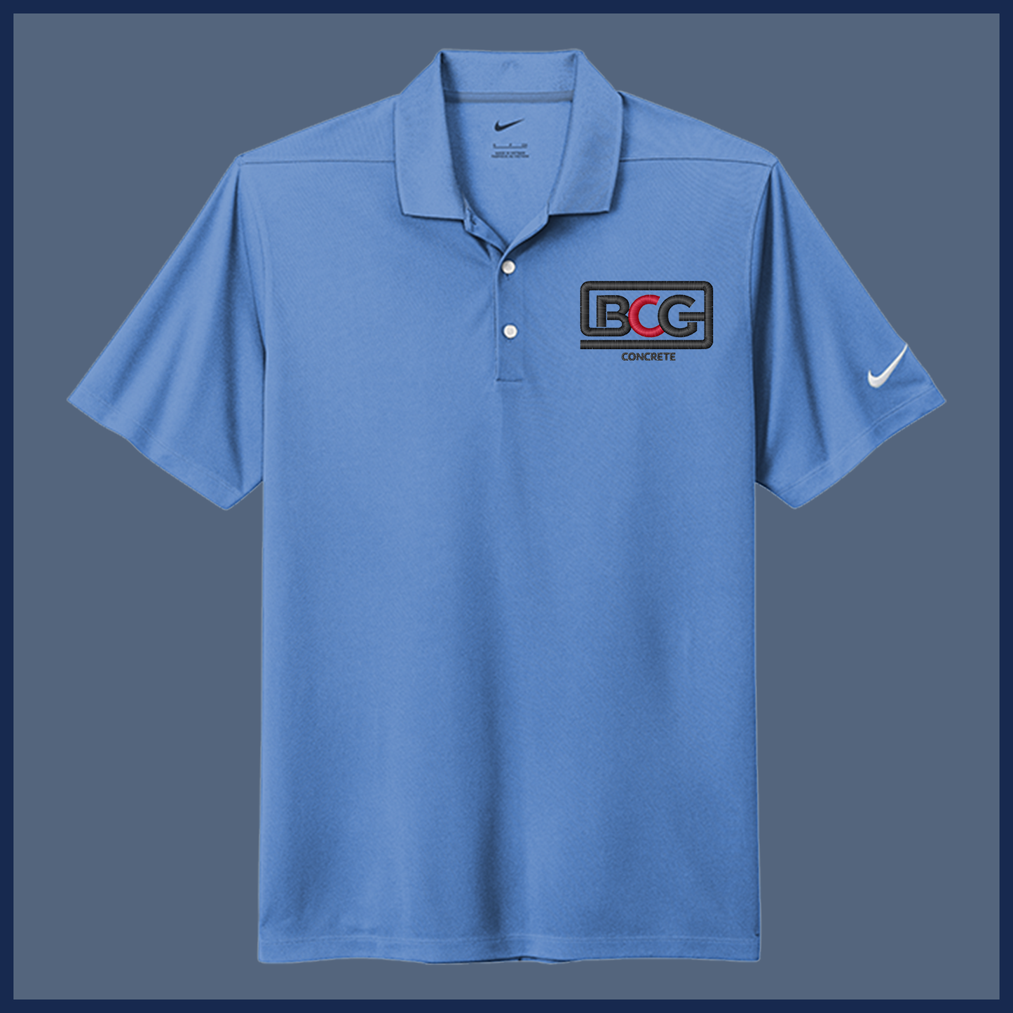 Men BCG Concrete Nike Polo