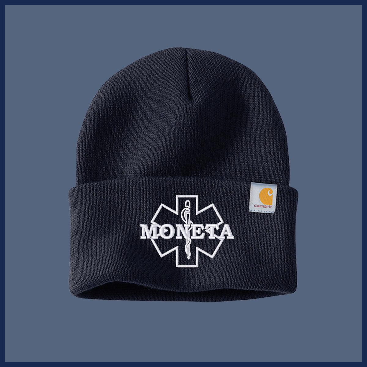 Moneta Rescue Carhartt Embrodiered Toboggan Hat