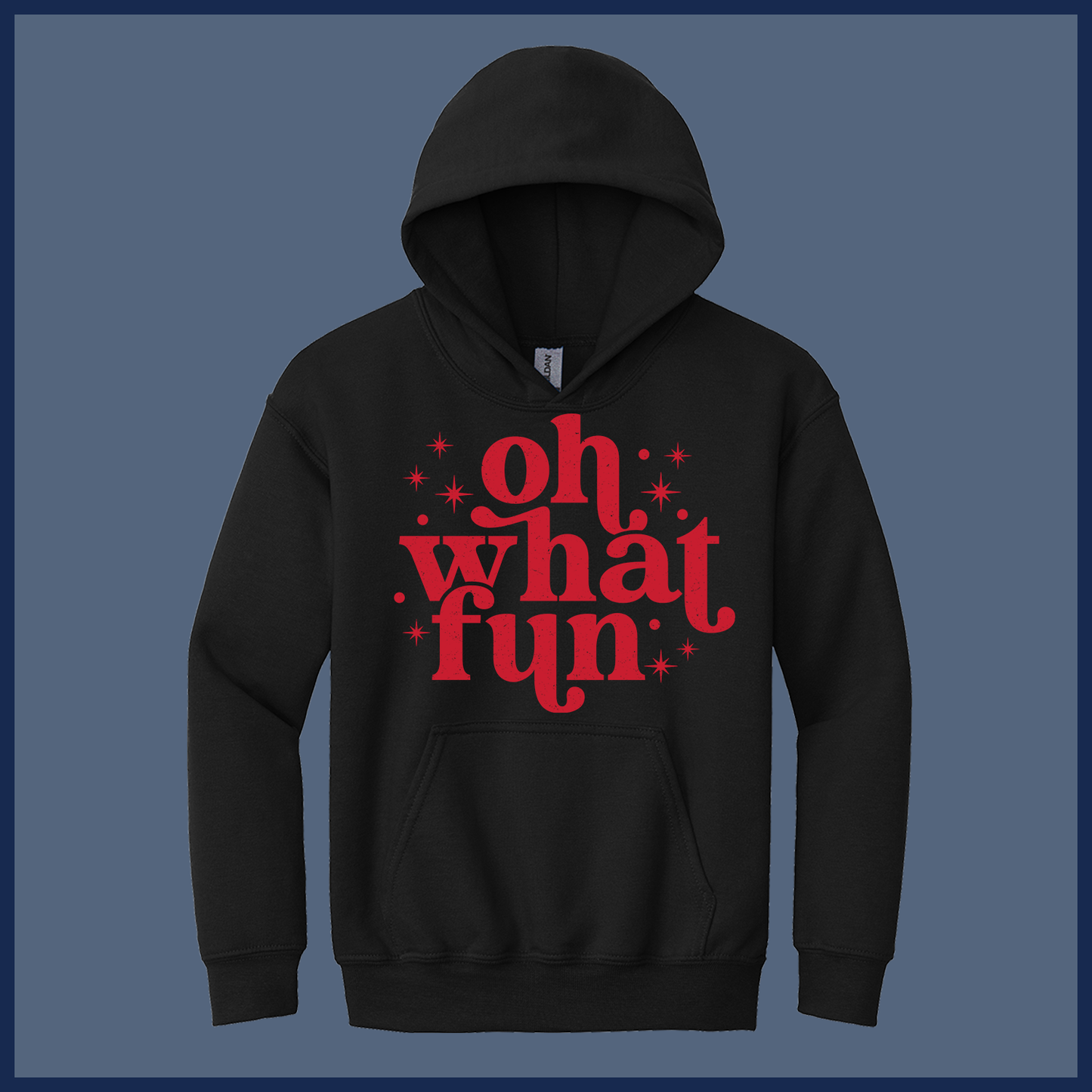 Retro Oh What Fun Holiday - Adult Hoodie