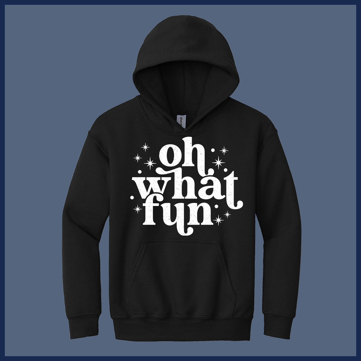 Retro Oh What Fun Holiday - Adult Hoodie