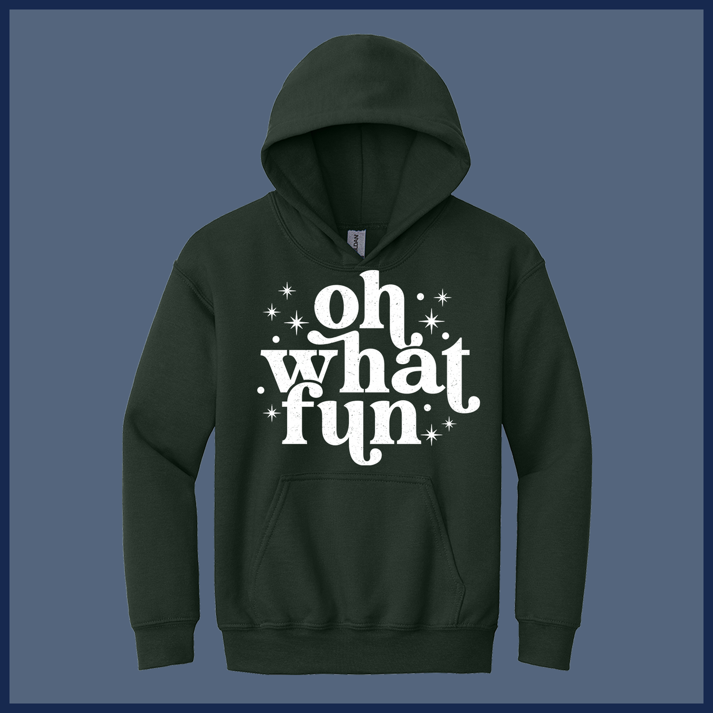 Retro Oh What Fun Holiday - Adult Hoodie