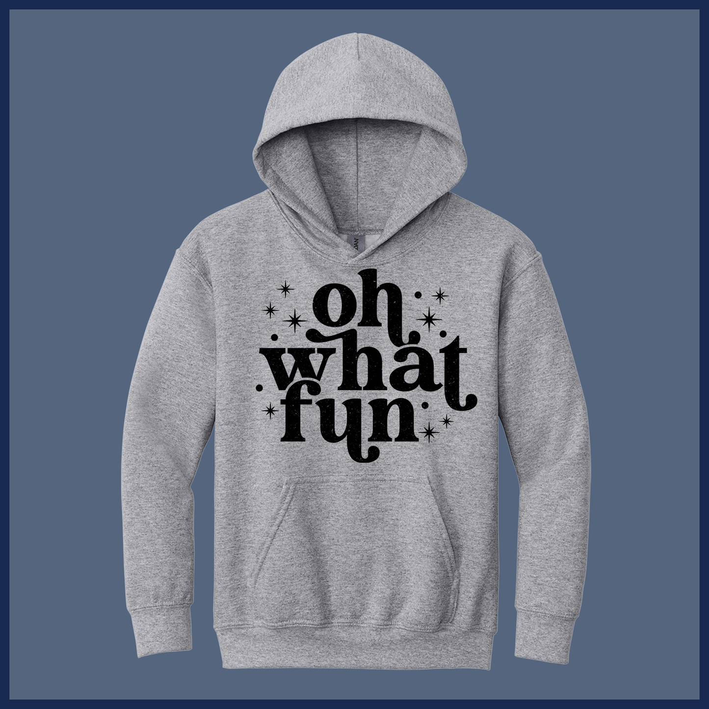 Retro Oh What Fun Holiday - Adult Hoodie