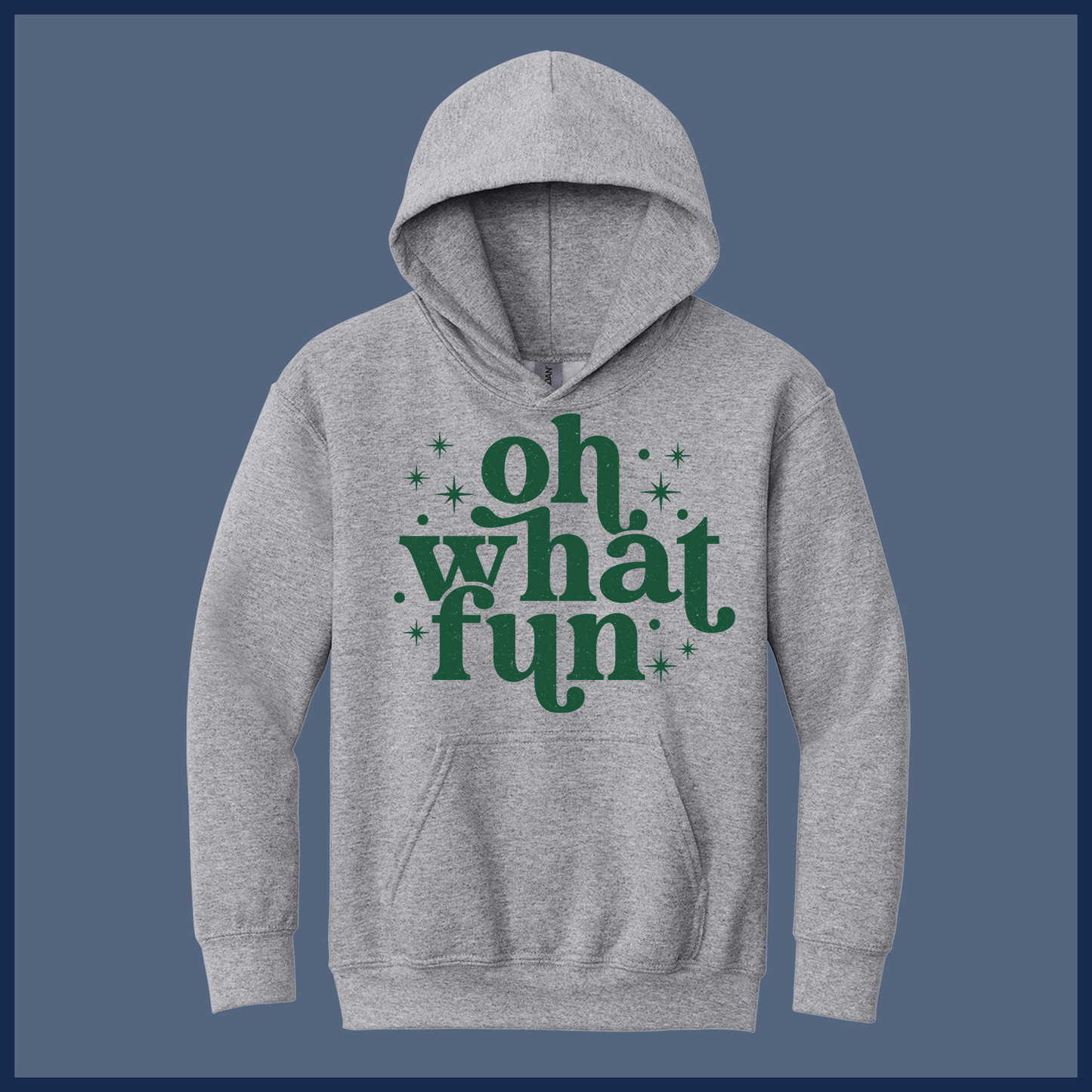 Retro Oh What Fun Holiday - Adult Hoodie
