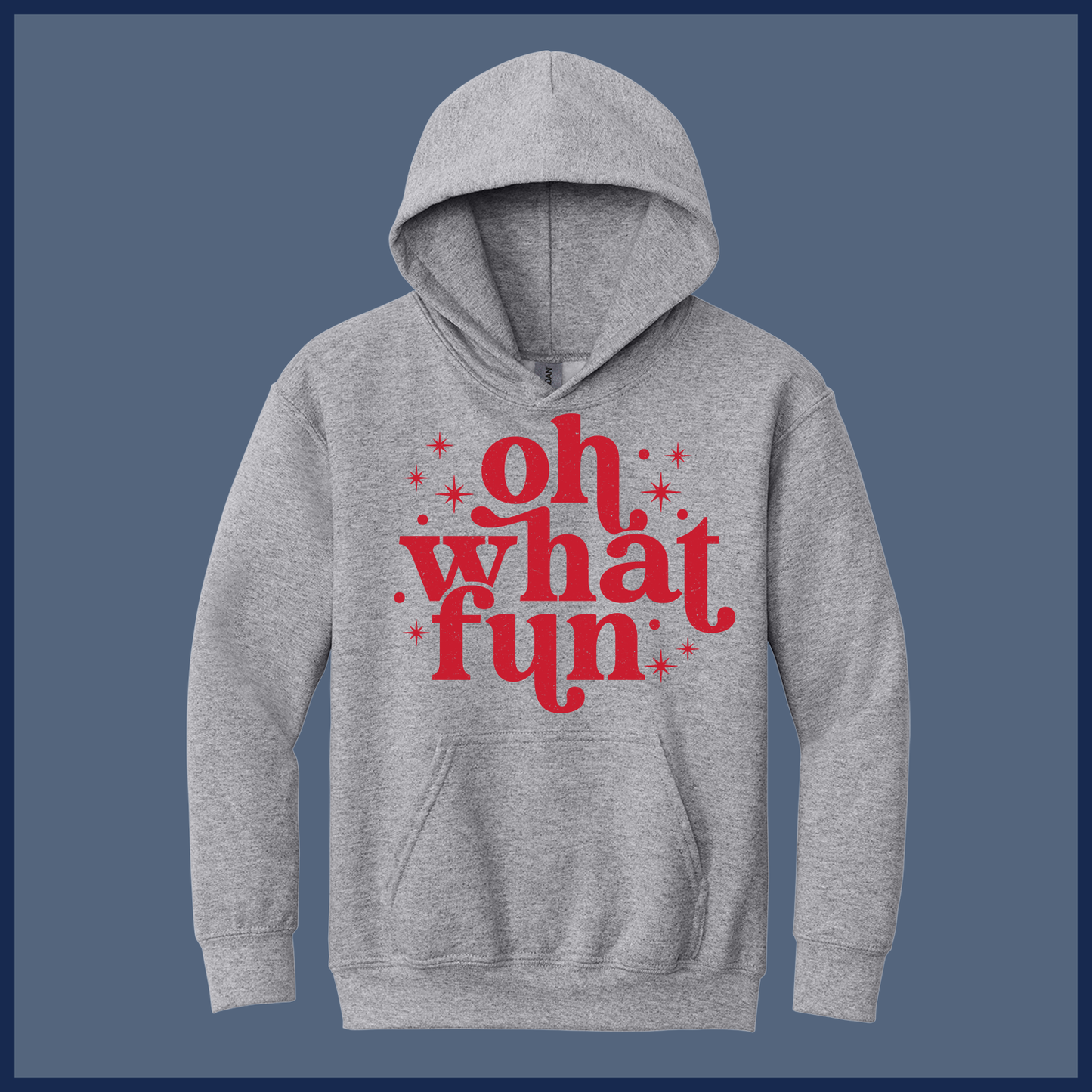Retro Oh What Fun Holiday - Adult Hoodie