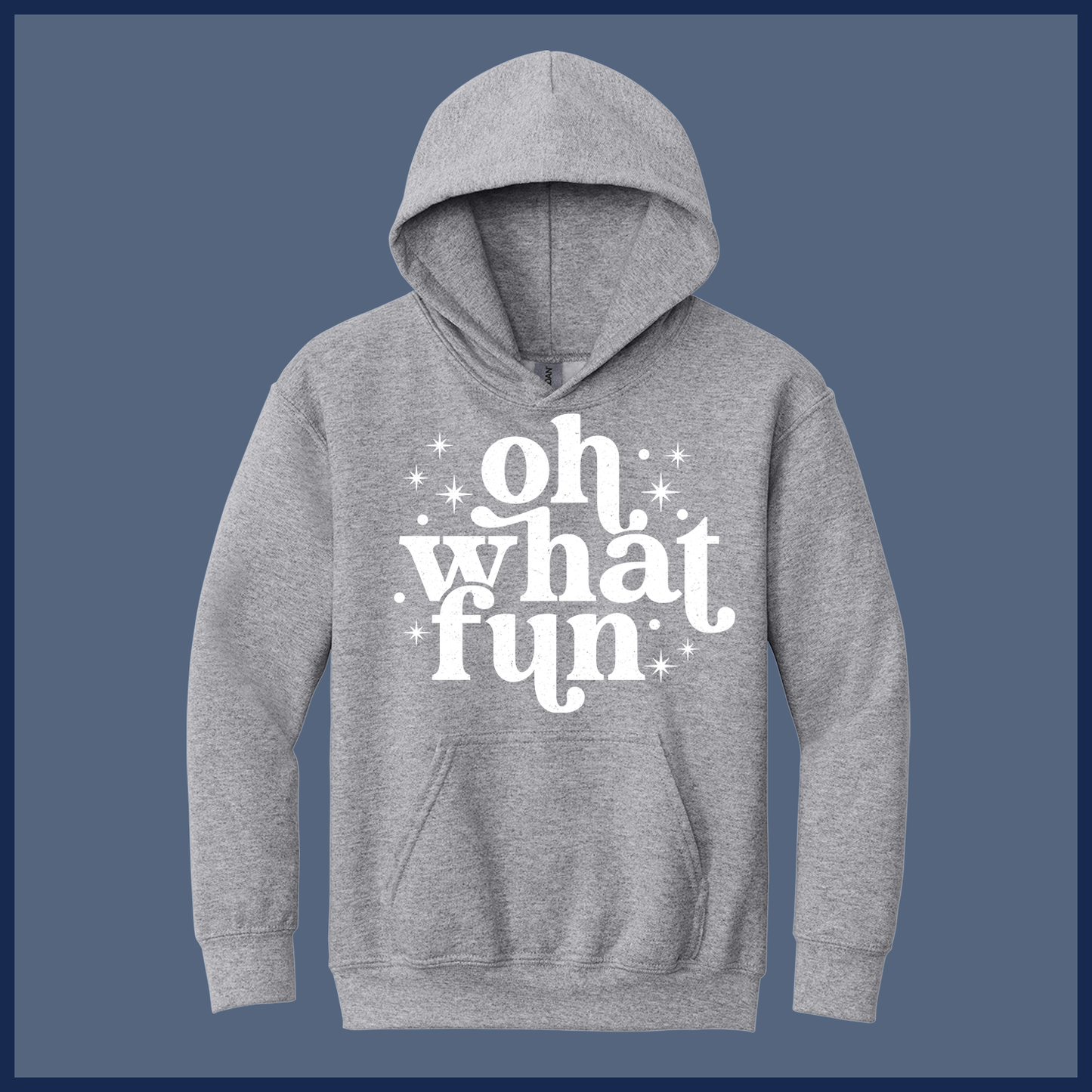 Retro Oh What Fun Holiday - Adult Hoodie