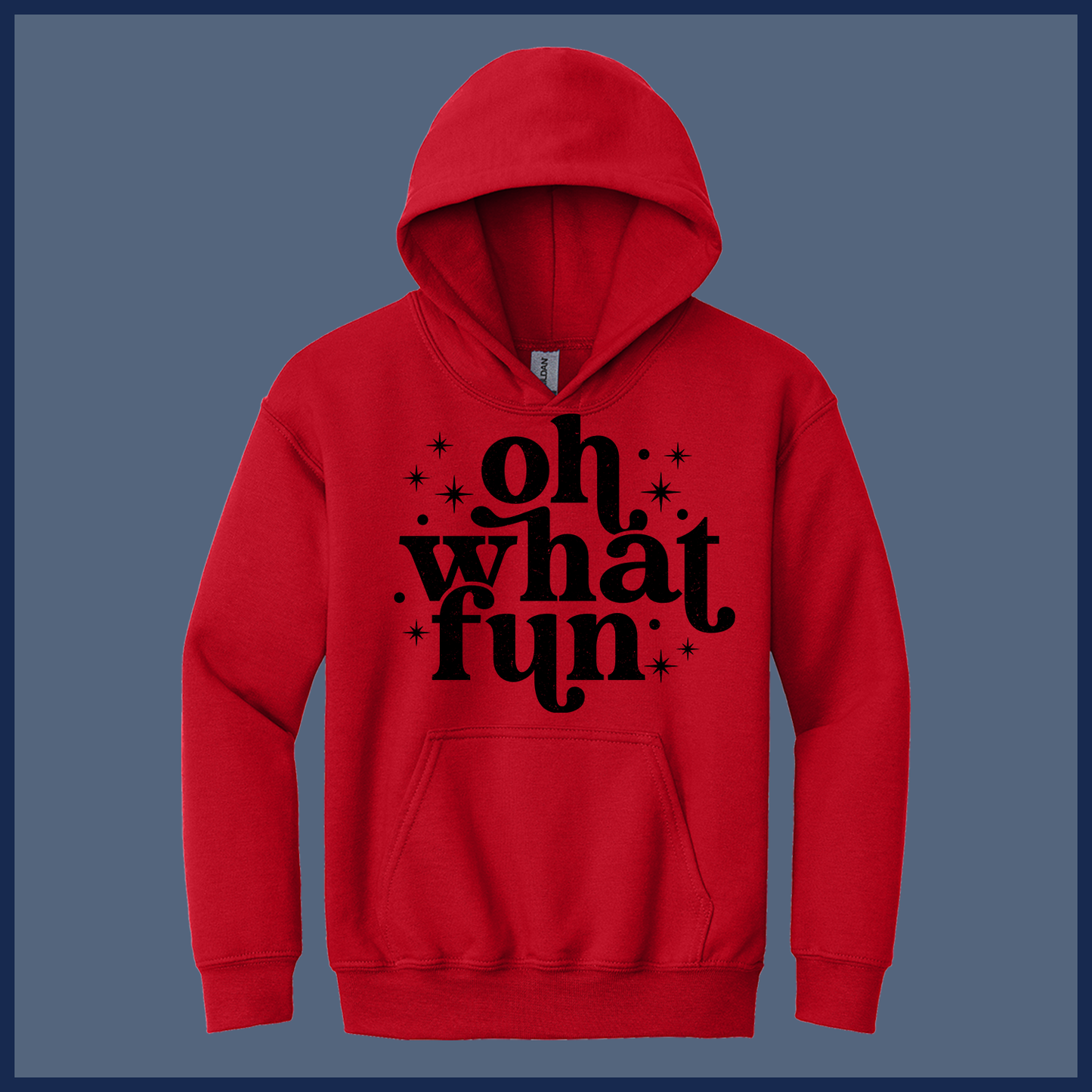 Retro Oh What Fun Holiday - Adult Hoodie