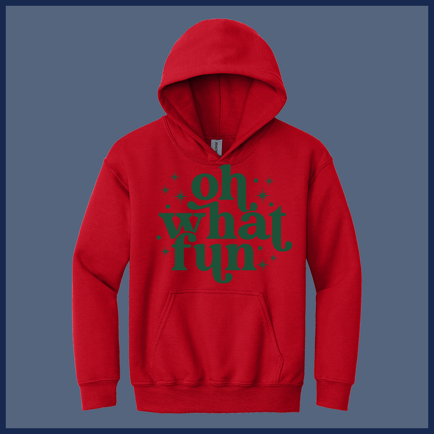 Retro Oh What Fun Holiday - Adult Hoodie