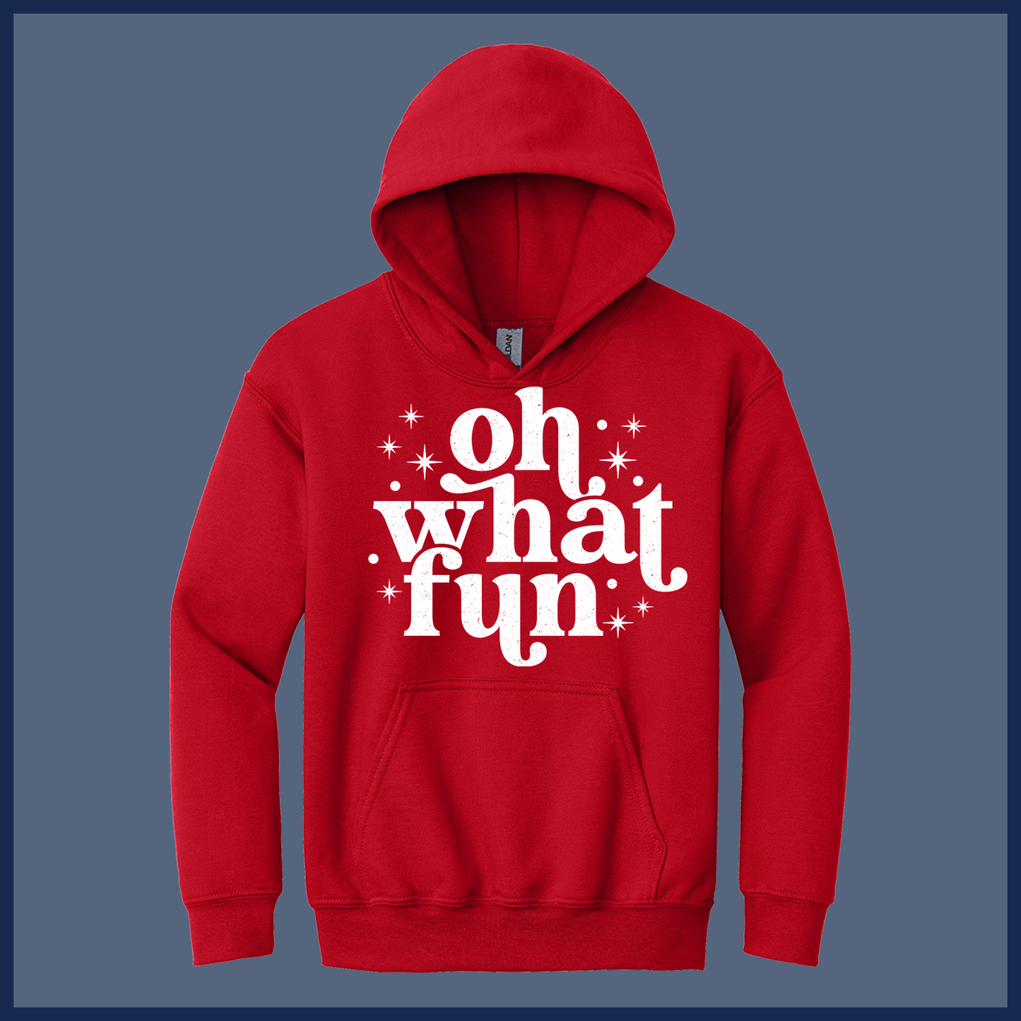Retro Oh What Fun Holiday - Adult Hoodie