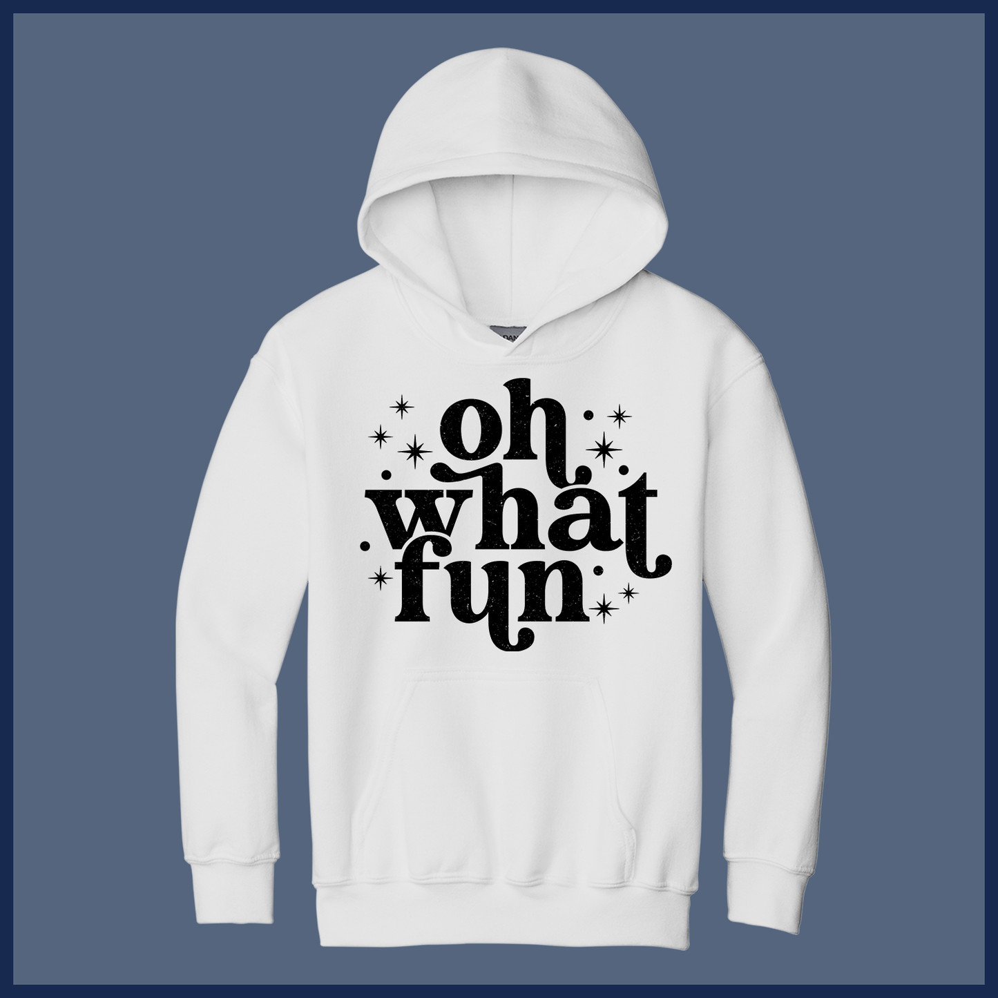 Retro Oh What Fun Holiday - Adult Hoodie