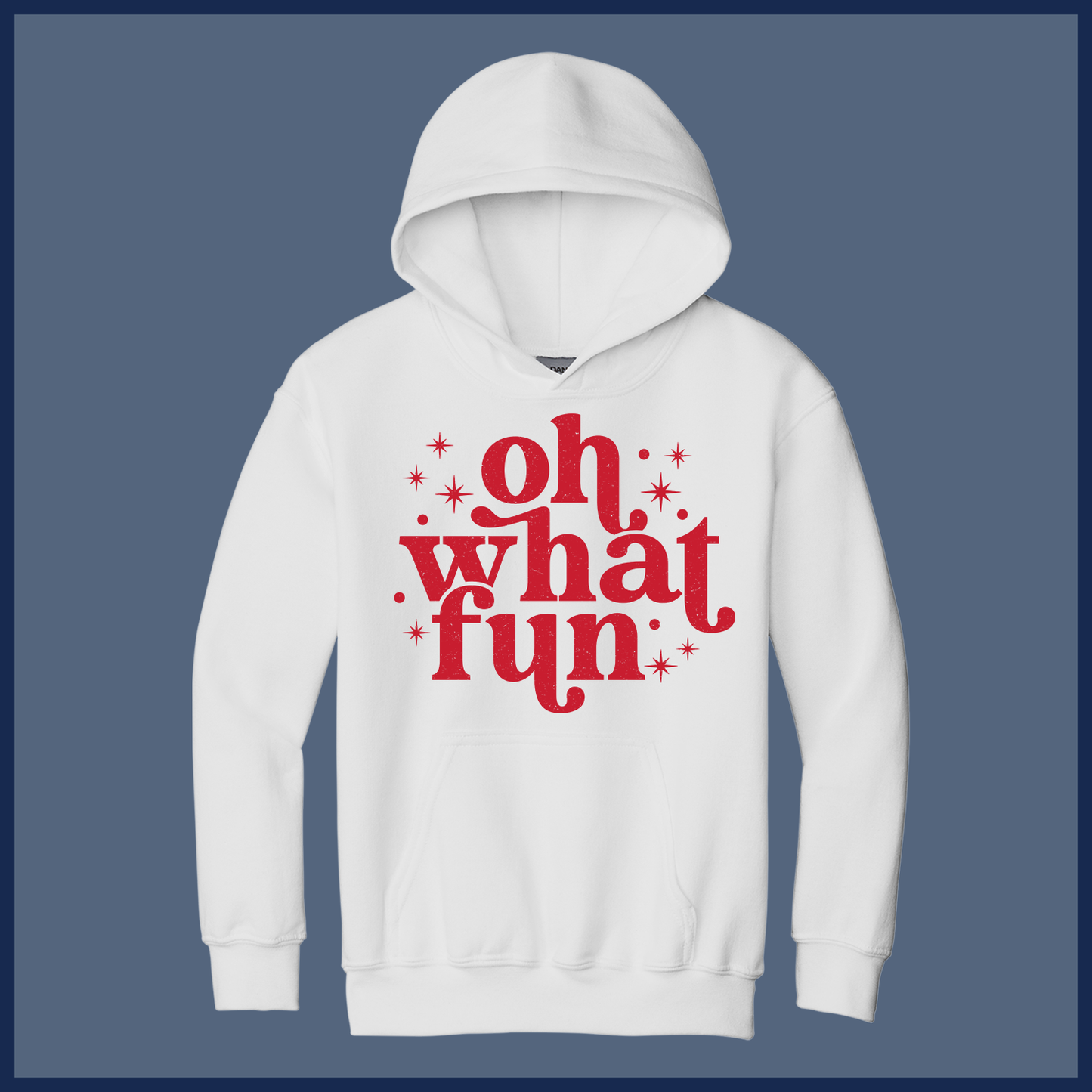 Retro Oh What Fun Holiday - Adult Hoodie
