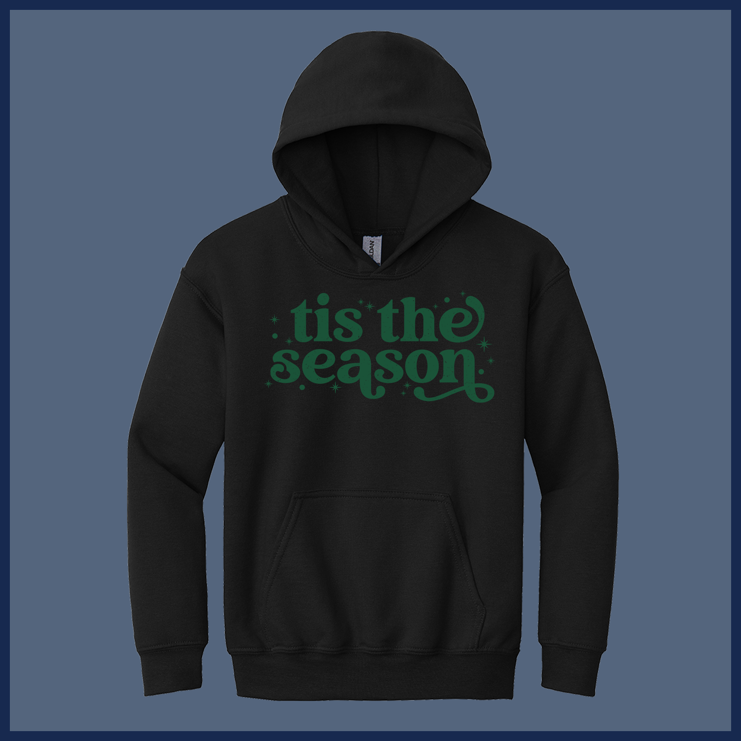 Retro ’Tis the Season Christmas Shirt – Vintage Style - Youth Hoodie