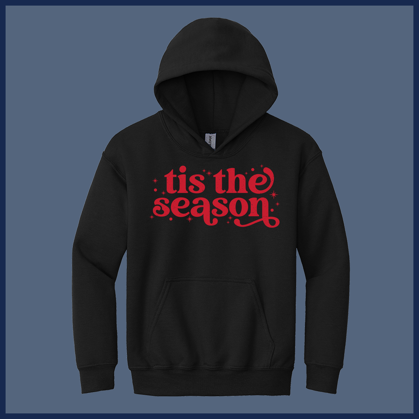 Retro ’Tis the Season Christmas Shirt – Vintage Style - Youth Hoodie
