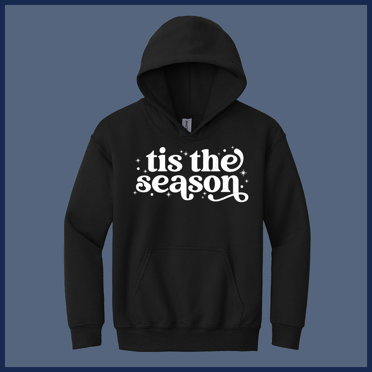 Retro ’Tis the Season Christmas Shirt – Vintage Style - Youth Hoodie