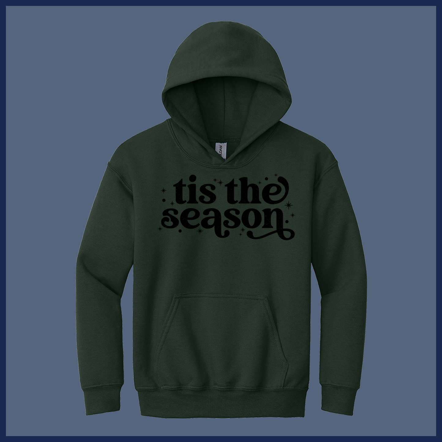 Retro ’Tis the Season Christmas Shirt – Vintage Style - Youth Hoodie
