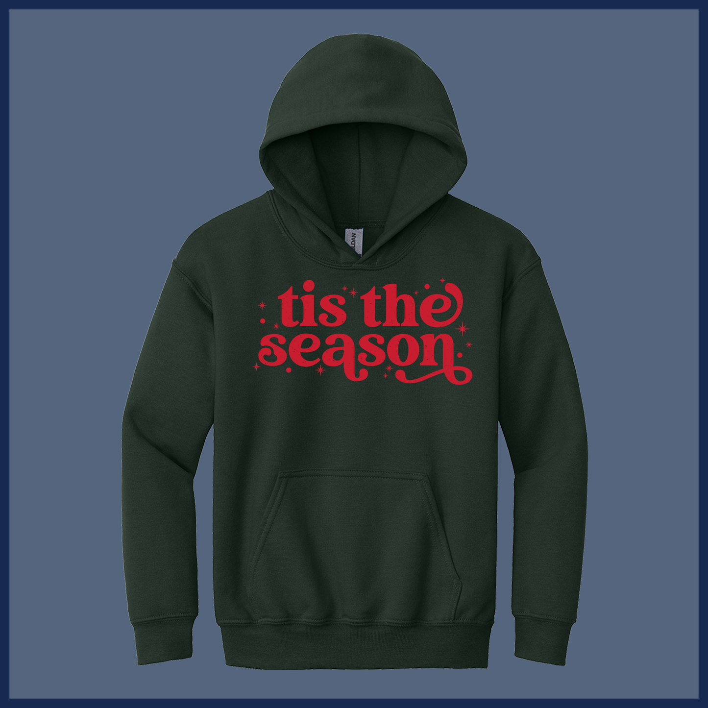 Retro ’Tis the Season Christmas Shirt – Vintage Style - Youth Hoodie