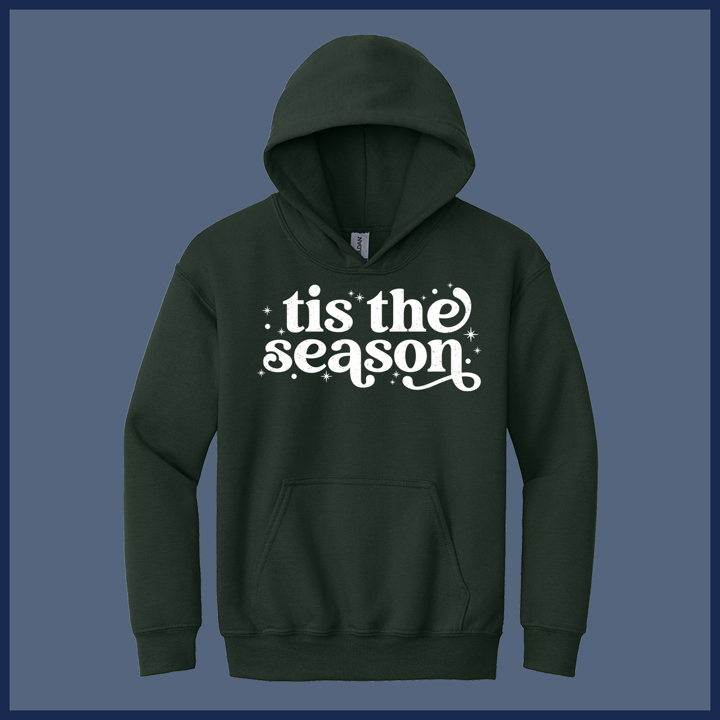 Retro ’Tis the Season Christmas Shirt – Vintage Style - Youth Hoodie