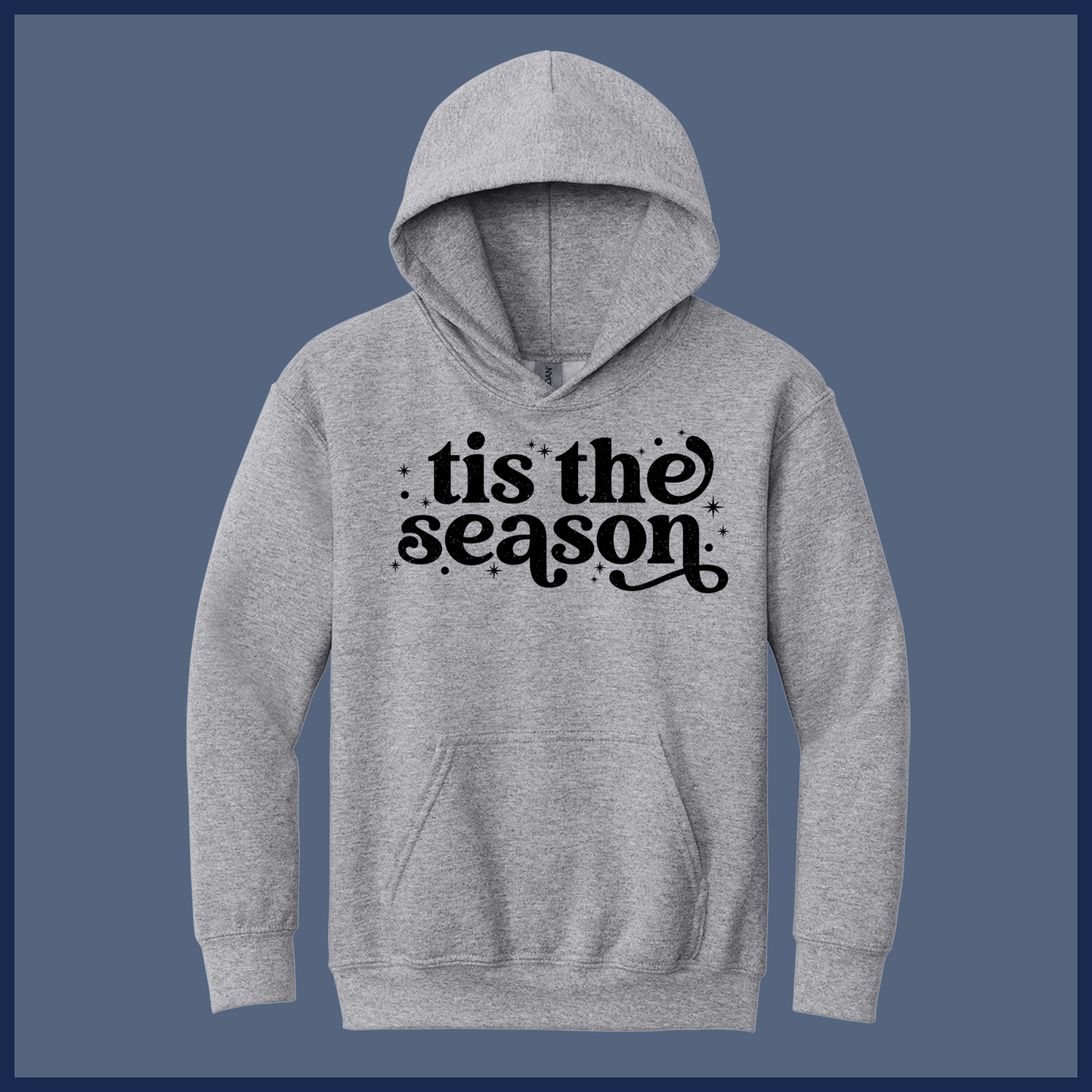 Retro ’Tis the Season Christmas Shirt – Vintage Style - Youth Hoodie