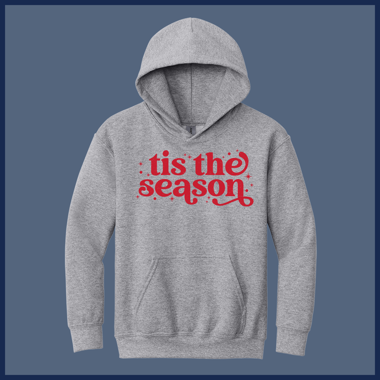 Retro ’Tis the Season Christmas Shirt – Vintage Style - Youth Hoodie