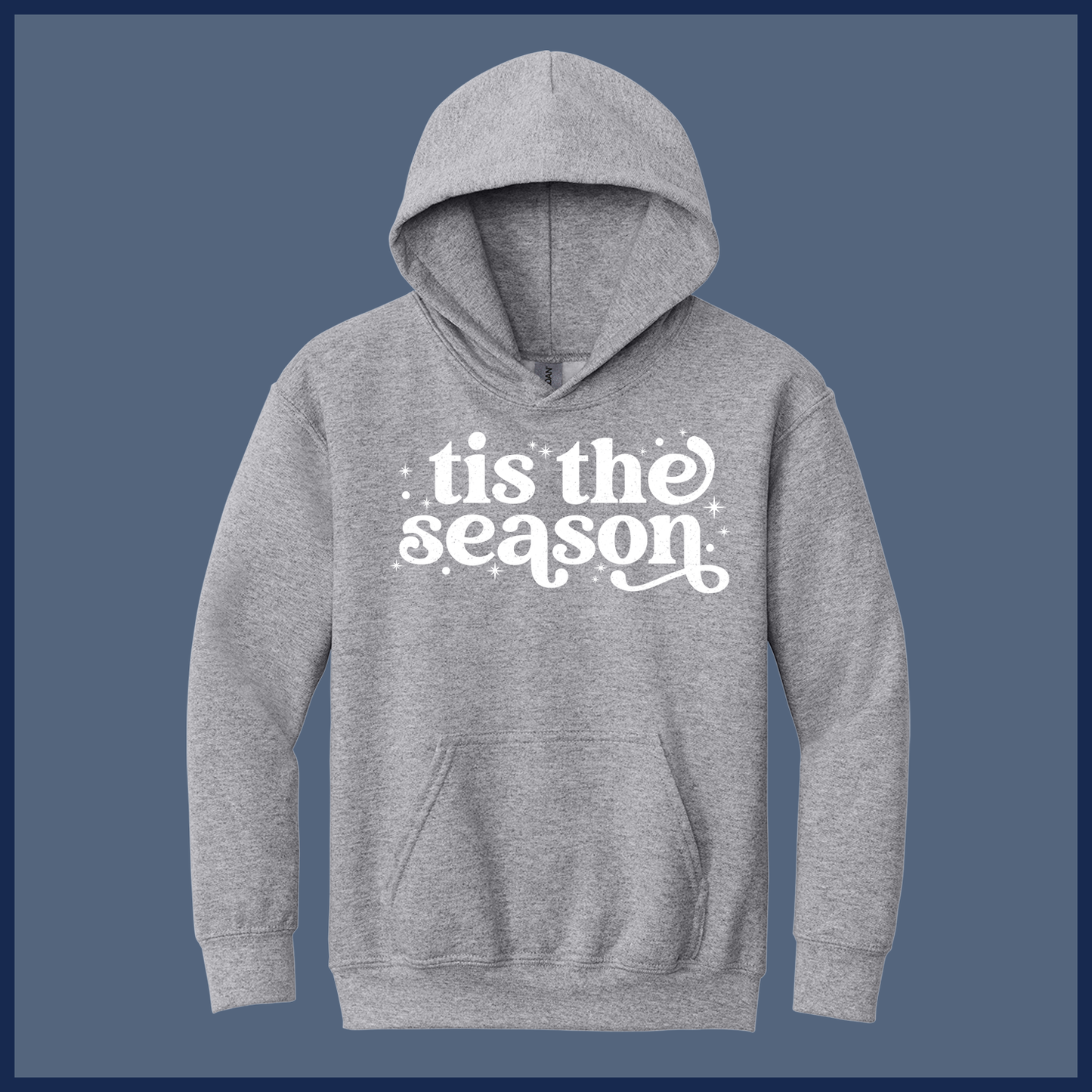 Retro ’Tis the Season Christmas Shirt – Vintage Style - Youth Hoodie