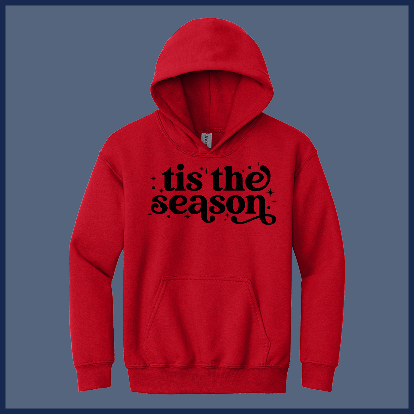Retro ’Tis the Season Christmas Shirt – Vintage Style - Youth Hoodie
