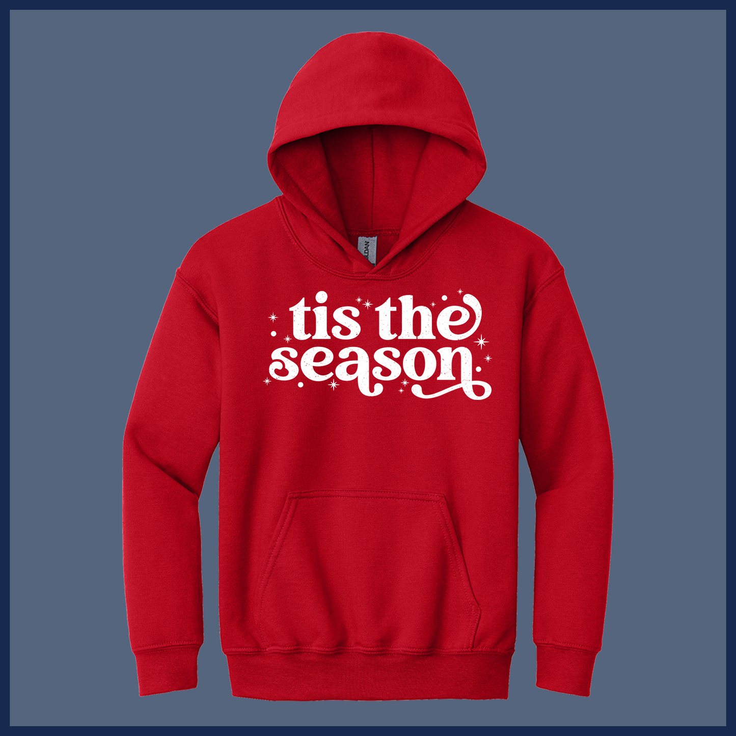 Retro ’Tis the Season Christmas Shirt – Vintage Style - Youth Hoodie