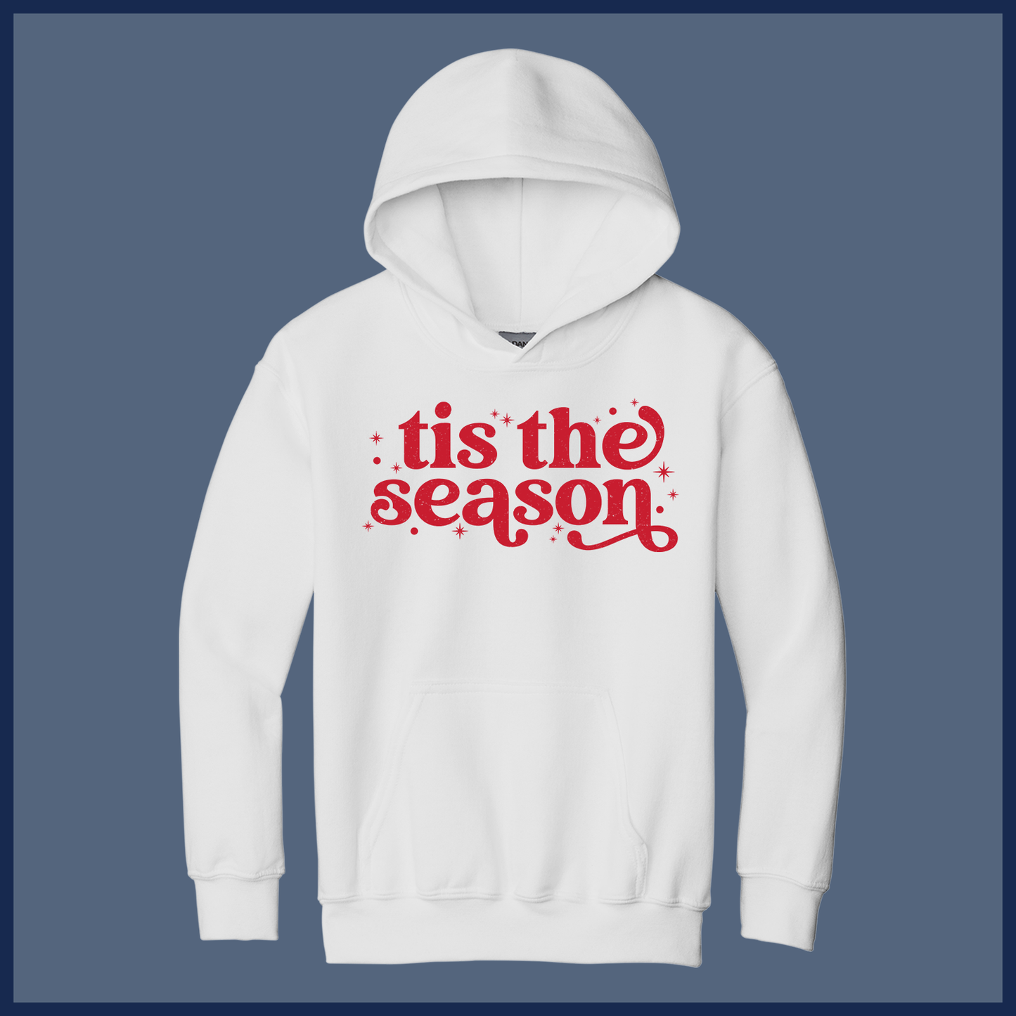 Retro ’Tis the Season Christmas Shirt – Vintage Style - Youth Hoodie